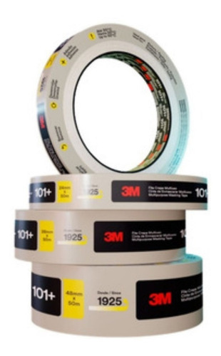 Cinta adhesiva Crepe Tape 101+ 38 mm x 50 m, 3 m