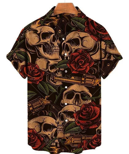 Camisa cheap calaveras hombre