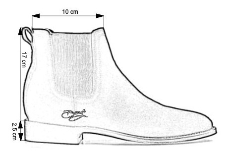 Fino Botín De Hombre Chelsea Goodyear Welt Gamuza Negro