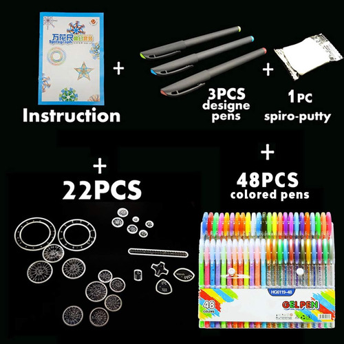 Drawing Gear Deluxe Set, Kit De Regla De Entrenamiento De Di