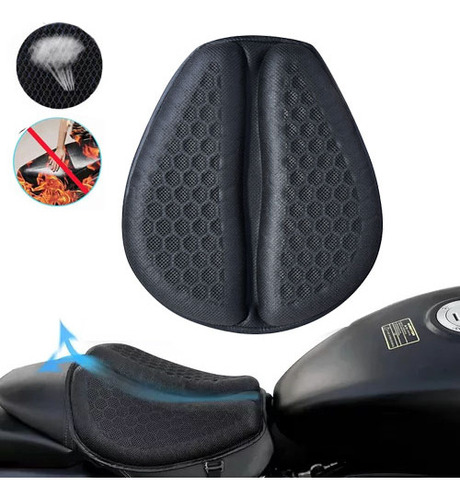 Almohada De Gel Universal Para Asiento Delantero De Moto Via