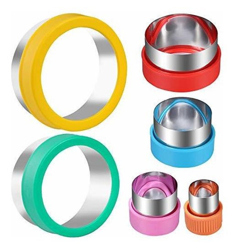 Round Cookie Biscuit Cutter Set, 6 Graduated Circle Pastry C