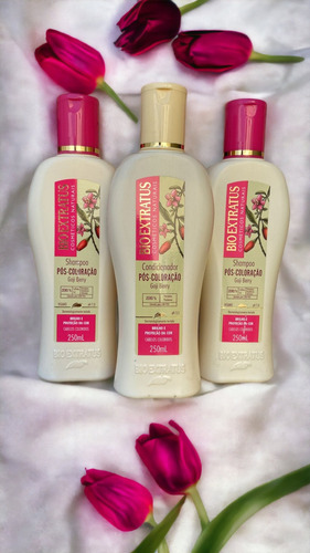 Kit 2 Shampoo 1 Condicionador Pós Coloração 250 Ml K9753