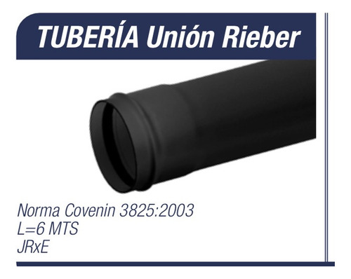 Tubo Alcantarillado Pvc Negro Tubrica 160mm 6 Mt. 