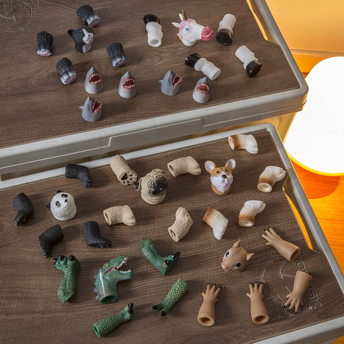 Aqkilo Juego De Marionetas De Dedo De Tiburón, ...