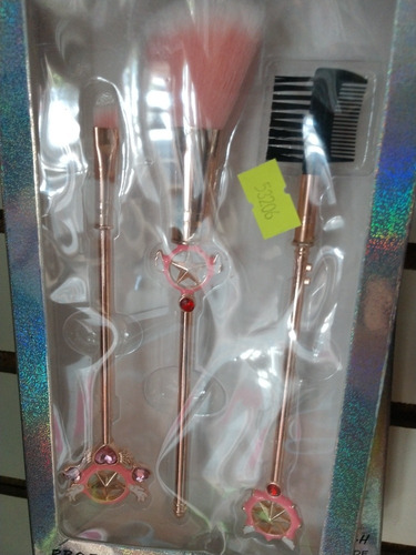 Set De Brochas De Maquillaje Card Captor Sakura Kawaii