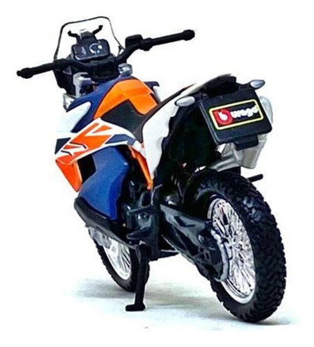 Miniatura Moto Ktm 790 Adventure R Rally 1/18 Bburago 51084 Cor Branco