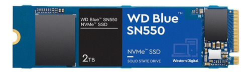 Ssd Wd Blue Sn550 2tb M.2 2280 Nvme 2600 Mb/s Wds200t2b0c