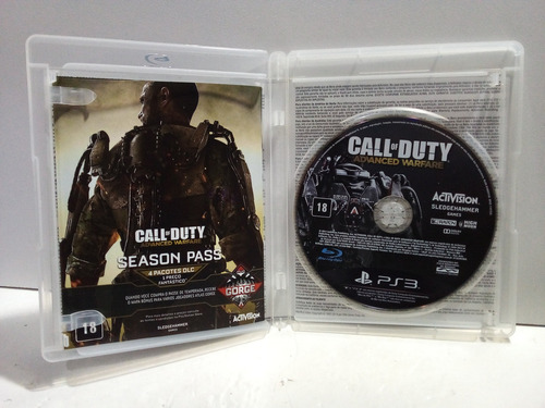Lote 3 Jogos Ps3 Call Of Duty - Adv Warf + Ghosts + B Ops Ii (Usado)