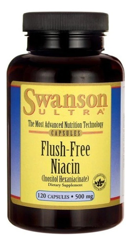 Niacina Libre De Descarga 500 Mg 120 Capsulas De Swanson