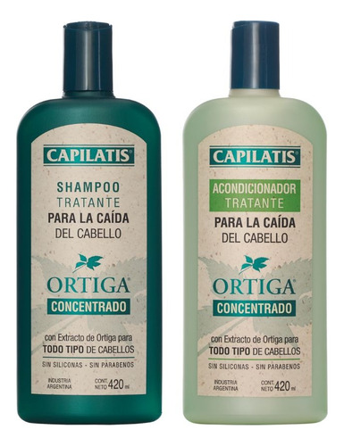 Kit Capilatis Ortiga Concentrado - Shampoo + Acondicionador