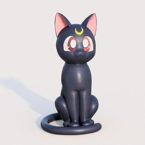 Archivo Stl Impresión 3d - Sailor Moon - Gata Luna