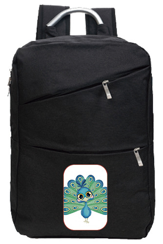 Backpack Negra W21  Pavorreal  Kawaii G065