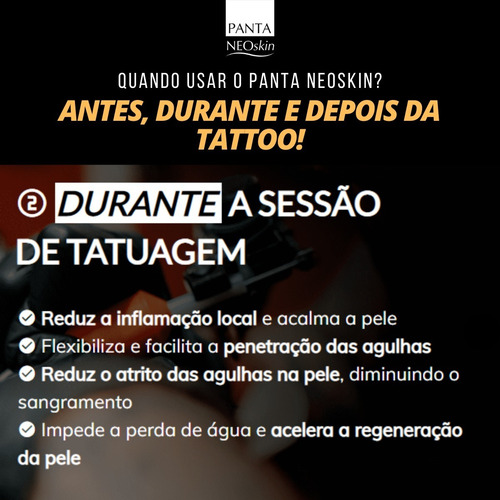 Imagem 8 de 10 de Creme Cicatrizante E Hidratante P/ Tattoo Panta Neoskin 120g