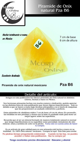 Pirámides De Ónix Mexicano Natural Distintos Colores Trc23