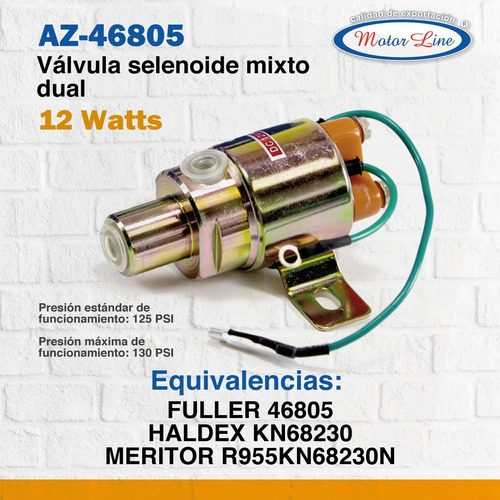 Imagen 3 de 9 de Válvula Selenoide Mixto Dual 12 Watts, Ea 46805