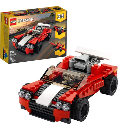 Lego Creator - Coche Deportivo De Juguete 31100, 3 En 1 Cantidad De Piezas 134