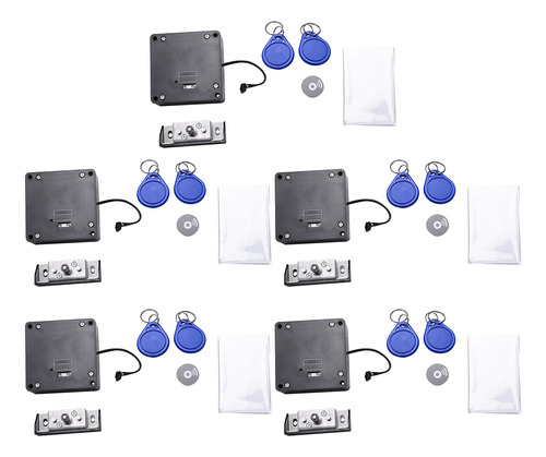 5x Cerradura Electrónica De Gabinete Rfid Sin Orificio, Fáci