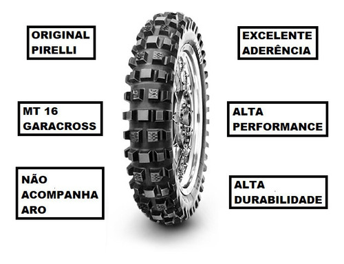 Pneu Pirelli Traseiro 110/100-18 64 Nhs Garacross Crf450x