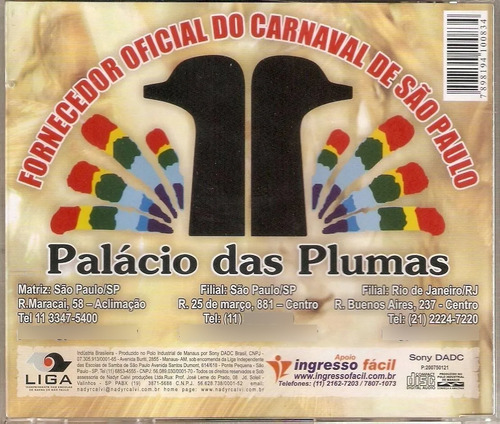 Cd - Sambas De Enredo São Paulo 2008 (lacrado)