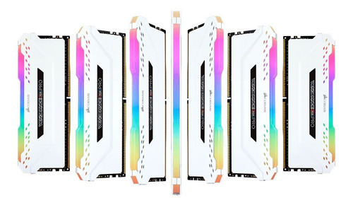 Imagen 5 de 5 de Memoria Ram 16gb 2x8 3600mhz Corsair Vengeance Rgb Pro White
