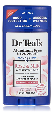 Dr. Teal's Desodorante Rose & Mi 2.65 Ounce (pack Of 1) Drtl