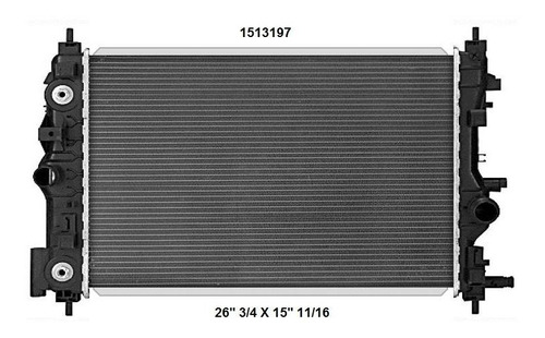 Radiador Chevrolet Cruze 2015 1.4l Deyac T/a 26 Mm