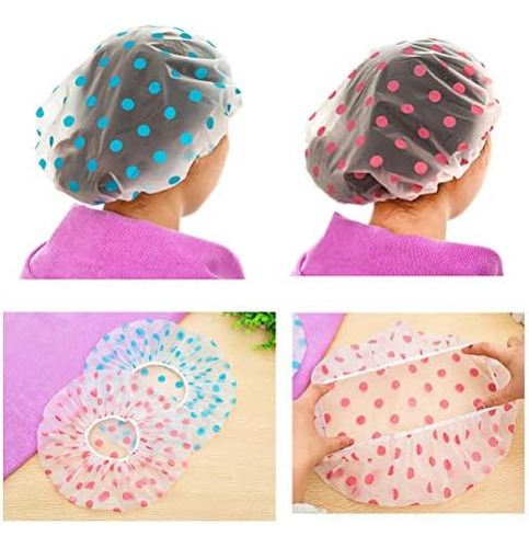 Gorros De Ducha, 3 Piezas Gorros De Baño Impermeables Gorros