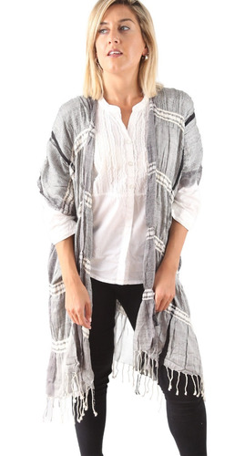 Kimono Mujer Chaleco Largo Saco Grande Importado K49255