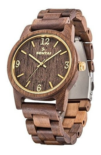 Reloj De Madera Con Detalles Grabados