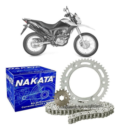 Kit Relação Transmissão Nakata Honda Xre 190 Flex 2019-2024