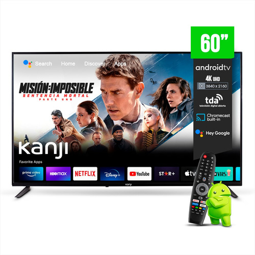 Smart Tv Kanji Con Control 4k 60 Pulgadas Netflix Youtube
