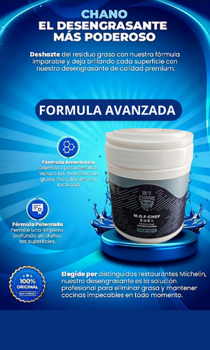 Poderoso Desengrasante Chano 500gr