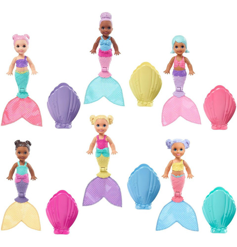 Muñeca De Sirena Pequeña Y Concha Barbie Los Estilos