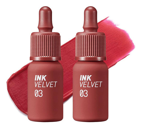 2 Tinta De Labios Ink Velvet N°3 Red Only - Peripera