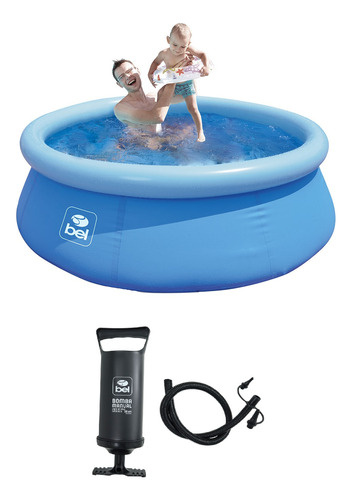 Kit Piscina Infantil Inflável Redonda Portátil 2700 + Bomba