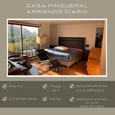 Casa en arriendo temporal