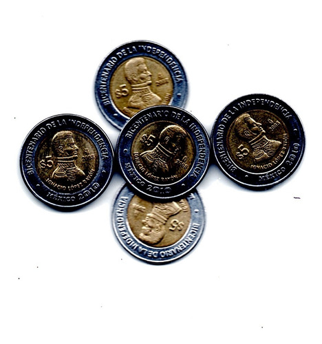 Imagen 5 de 6 de Moneda Cinco Conmemorativa Ignacio Lopez Rayon 2008 Int