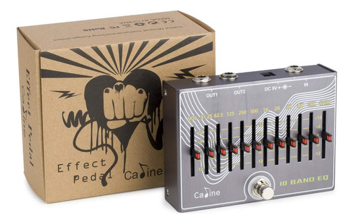 Caline Cp-81 10 Band Eq Guitar Effect Pedal V3.0, Use 9v ...