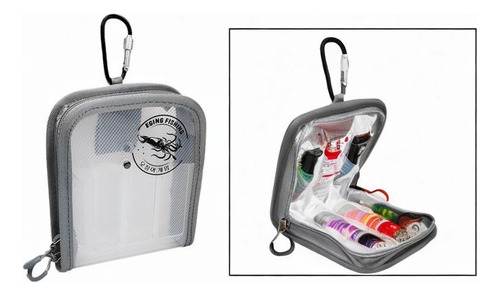 Organizador De Cebo Bolsa De Cebo De Calamar Con Cajas Gris