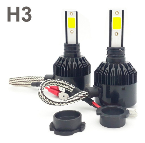 Imagem 1 de 3 de Lampada Led Code H1 H3 H4 H7 H11 Hb3 Hb4 8000k 7800 Lumens