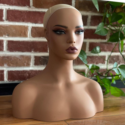Cabeza De Maniquí Femenina Con Soporte Para Peluca Al