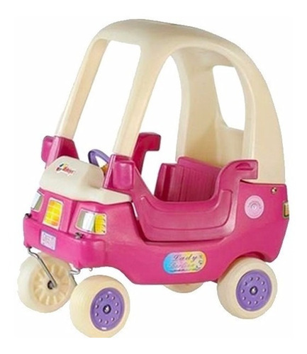 Imagen 1 de 4 de Auto Caminador Coupe Lady Rotoys Puertas Rosa