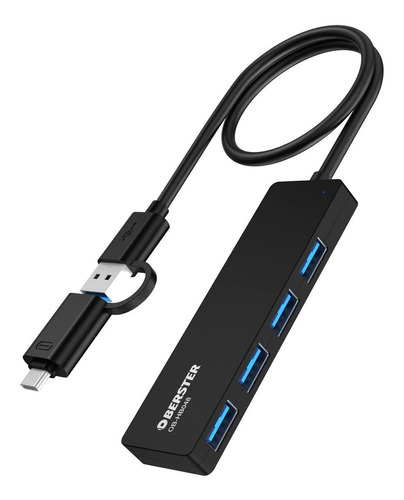 4 In 1 Usb 3.0 Hub, Usb 3.0 Hub 5gbps With Usb C Adapter, Po