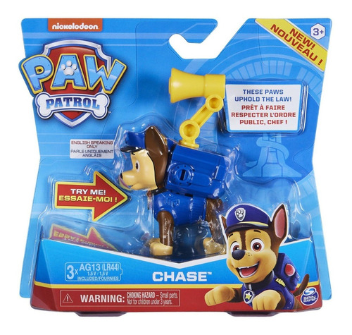 Paw Patrol - Action Pack - Figura Cachorro C/ Sonido - Chase