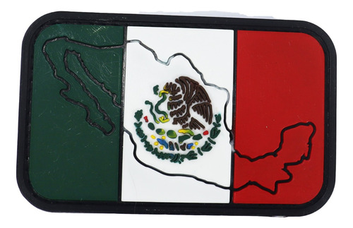 Parche Pvc Militar Tactico Republica Mexcana Bandera Airsoft