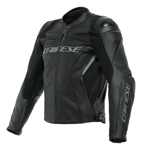 Chamarra Para Moto De Piel Dainese Racing 4 Negro