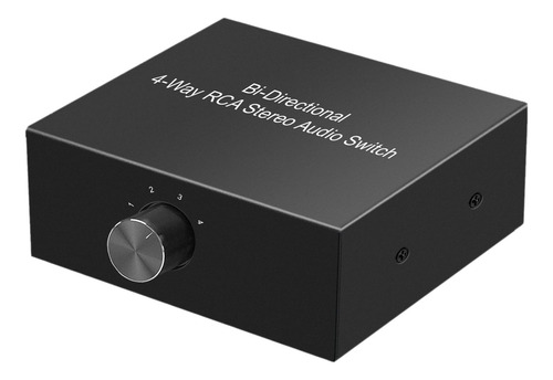 4 Puertos Bidireccional R L Rca Audio Switcher Box Para Dvd