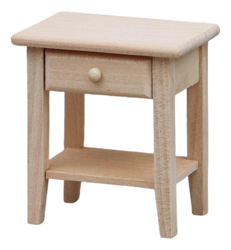 2 X 1/12 Dollhouse Night Stands Con Cajón Dollhouse Mesitas