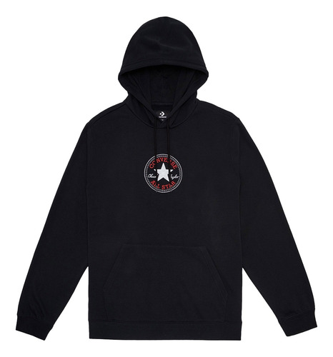 Hoodie Converse Center All Star Logo-negro